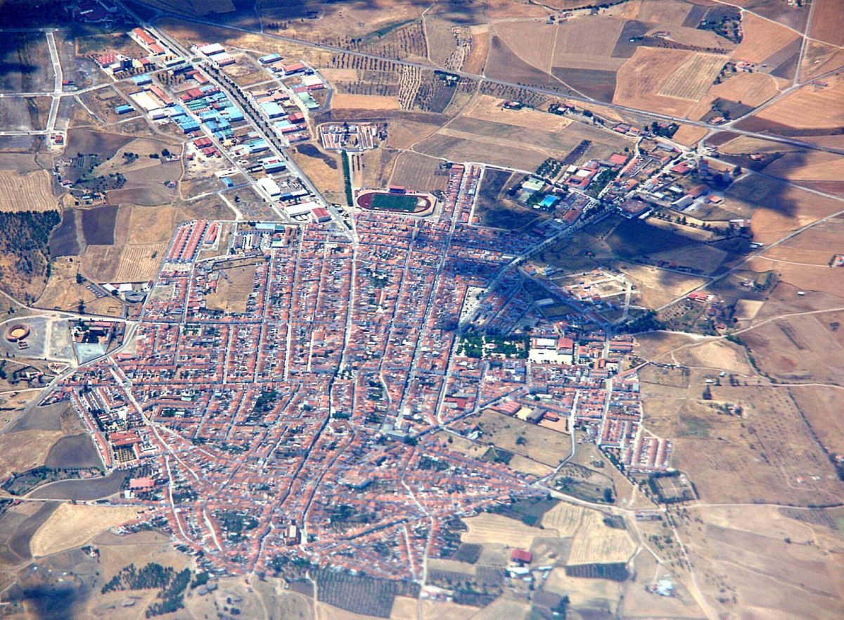 Vista aérea de Azuaga